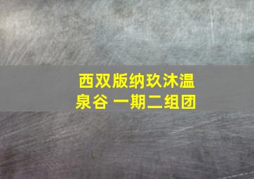 西双版纳玖沐温泉谷 一期二组团